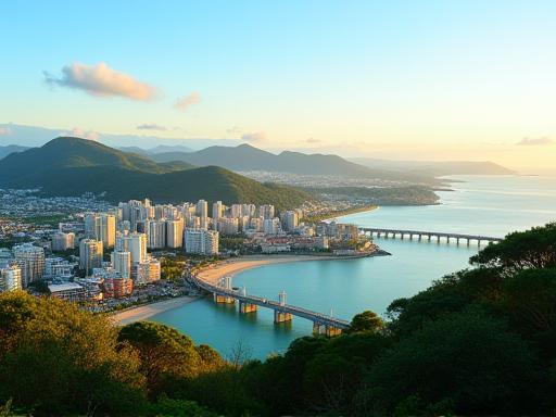 Scenic view of Florianópolis, Brazil